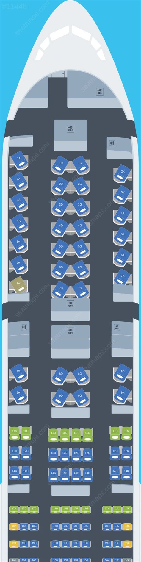 boeing 777 300 klm asientos|Mapa de asientos del Boeing 777.